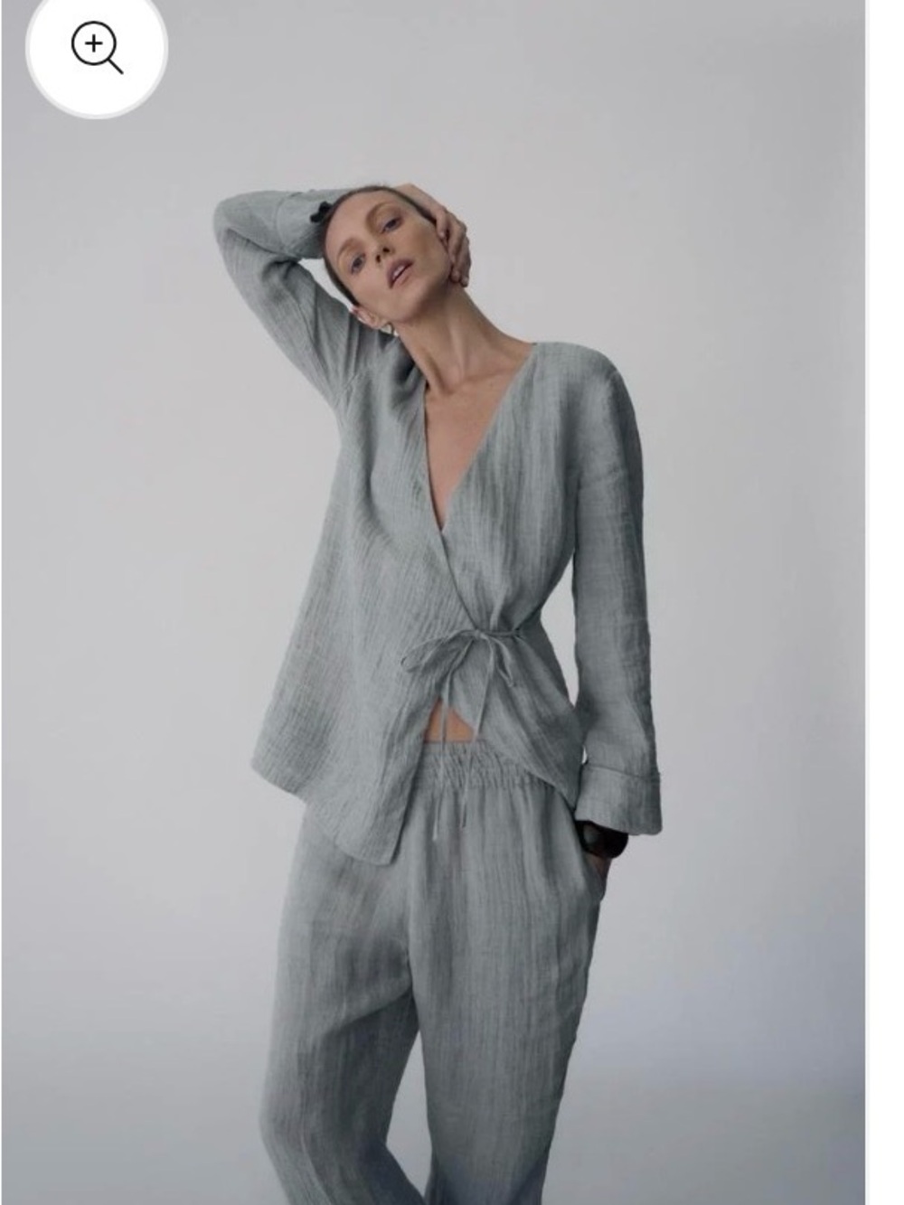 Zara Kimono Linen Set - Picture 2 of 6
